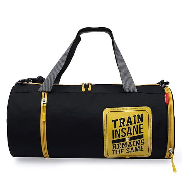 Sfane Trendy Neon Gym Bag Yellow 3 - LXINDIA.COM