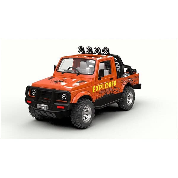 Sheel New Adventure Explorer Open Ranger Jeep Orange a - LXINDIA.COM