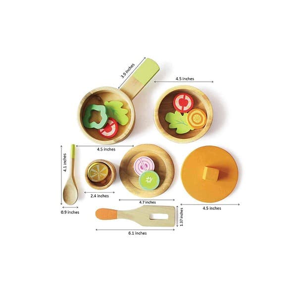 Shumee Wooden Kitchen Set for Lil Chef 16 Pieces 01 - LXINDIA.COM