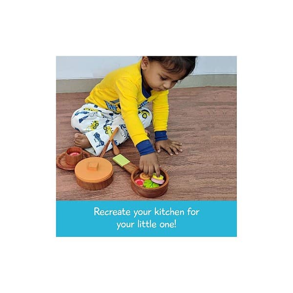 Shumee Wooden Kitchen Set for Lil Chef 16 Pieces 03 - LXINDIA.COM