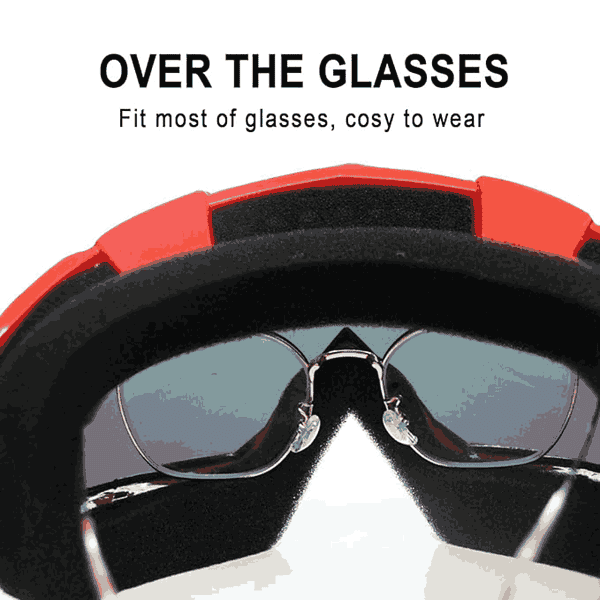 Shutuan Motorcycle Goggles Red frameand color lens2 - LXINDIA.COM