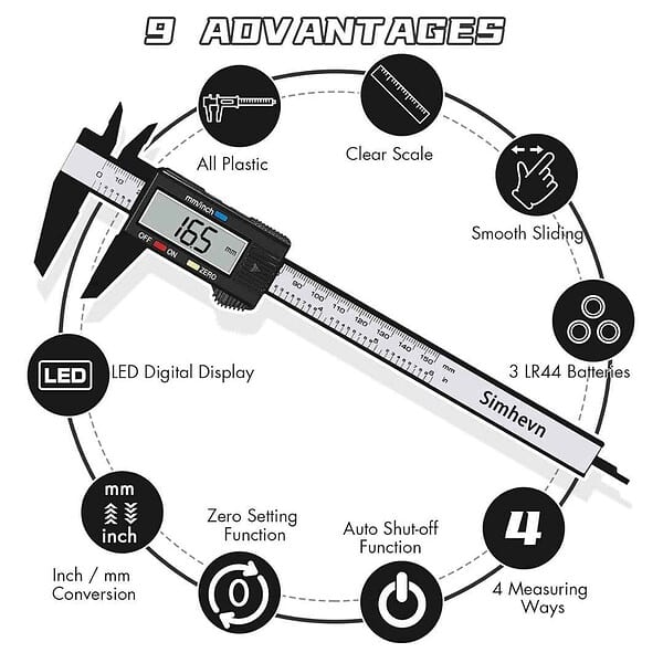 Simhevn Electronic Digital Calipers for DIY Measurement2 - LXINDIA.COM