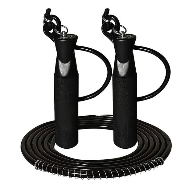 Simran Sports Jumping Skipping Rope for Gym Training Exercise and Workout Black - LXINDIA.COM