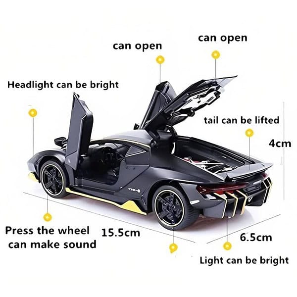 Sky Tech Lamborghini Car Toy Die cast Metal Car D - LXINDIA.COM