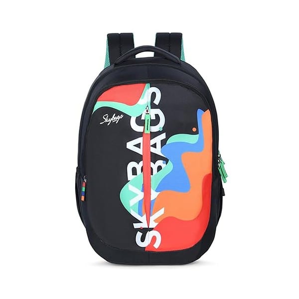 Skybags KLAN 05 SCHOOL BACKPACK BLACK - LXINDIA.COM