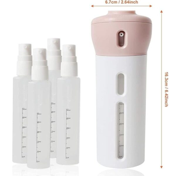 Slyford ABS 4 in 1 Lotion Shampoo Gel Travel Dispenser Shower Bottles Pack of 1 2 - LXINDIA.COM