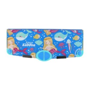 Smily Kiddos Multi Functional Pop Out Pencil Box for Kids Mermaid Theme Blue - LXINDIA.COM