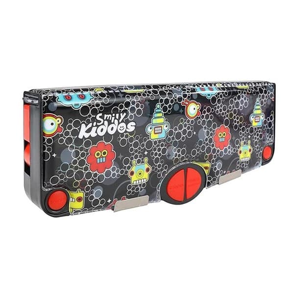 Smily Kiddos Multi Functional Pop Out Pencil Box for Kids Robot Theme Black2 1 - LXINDIA.COM