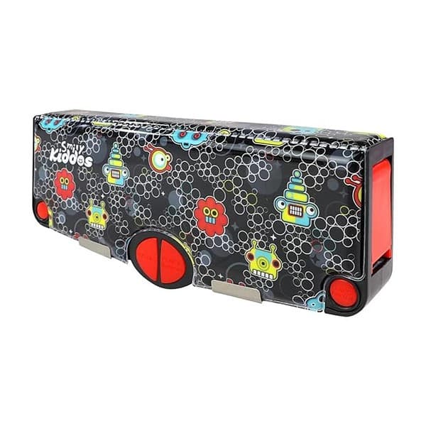 Smily Kiddos Multi Functional Pop Out Pencil Box for Kids Robot Theme Black3 1 - LXINDIA.COM