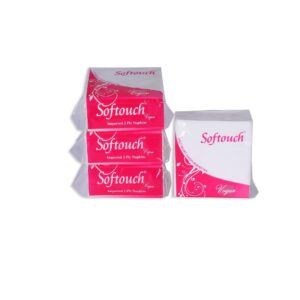 Softouch 2 Ply Tissue Paper Napkins 50 pcs Each Set of 4 - LXINDIA.COM