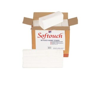 Softouch Multi Fold Hand Towel 100 Pulls Per Packet 20 Packets Total 2000 Pulls - LXINDIA.COM