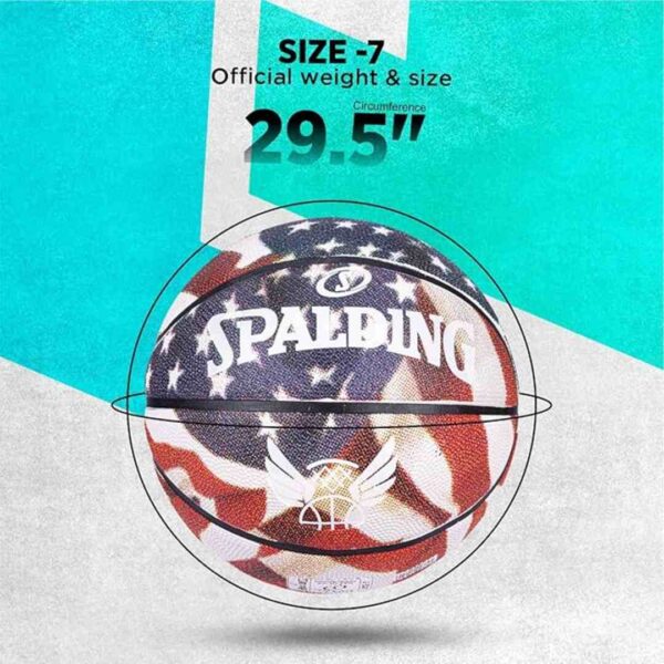 Spalding Flight Star and Strips Basketball Size 7 2 - LXINDIA.COM