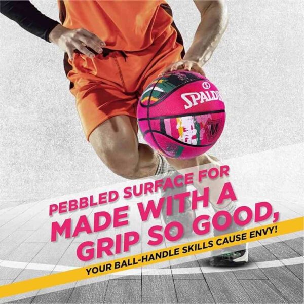 Spalding Marble Rubber Basketball Pink 6 3 - LXINDIA.COM