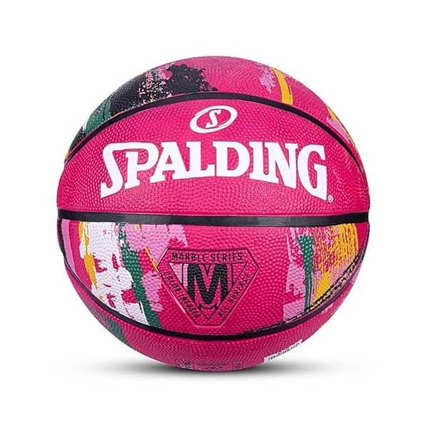 Spalding Marble Rubber Basketball Pink 6 - LXINDIA.COM