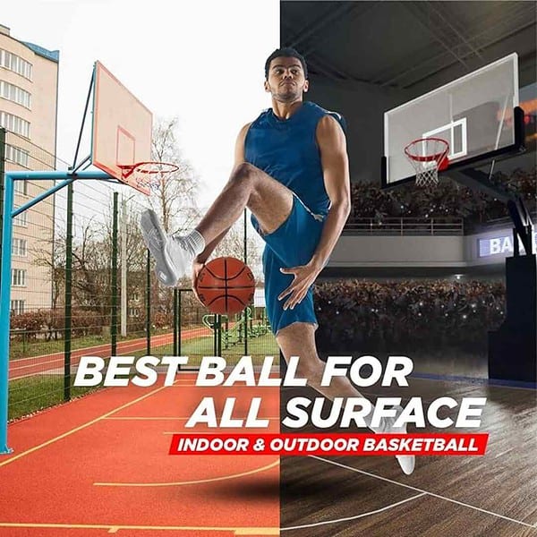 Spalding Rebound Professional Match Ball Rubber Moulded Basketball Size 7 1 - LXINDIA.COM