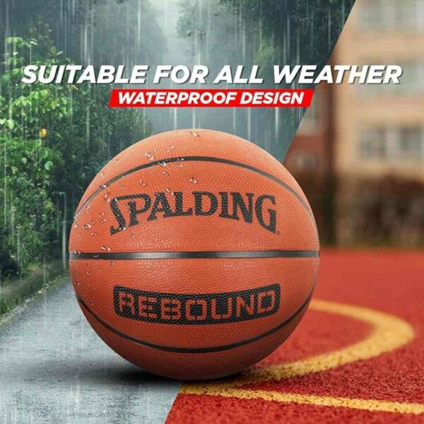 Spalding Rebound Professional Match Ball Rubber Moulded Basketball Size 7 3 - LXINDIA.COM