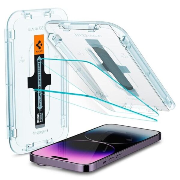 Spigen Ez Fit Screen Protector For Iphone 14 Pro Max 2 Pack - LXINDIA.COM