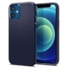 Spigen Liquid Air Back Cover Case Compatible with iPhone 12 Mini Navy Blue - LXINDIA.COM