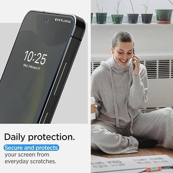 Spigen NeoFlex Solid Film Screen Protector Guard for Samsung Galaxy S24 2 Pack2 - LXINDIA.COM