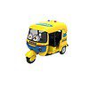 Spiyat Auto Rickshaw Toy with Light and Sound Pull Back Yellow - LXINDIA.COM