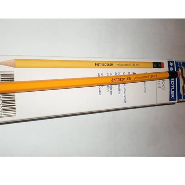 Staedtler HB Pencil with Eraser Tip Pack of 12 Yellow2 - LXINDIA.COM