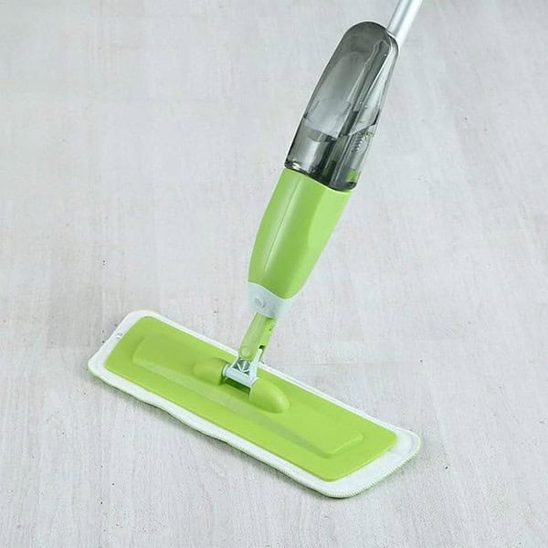 Stainless Steel Microfiber Floor Cleaning Spray Mop GREEN 3 - LXINDIA.COM