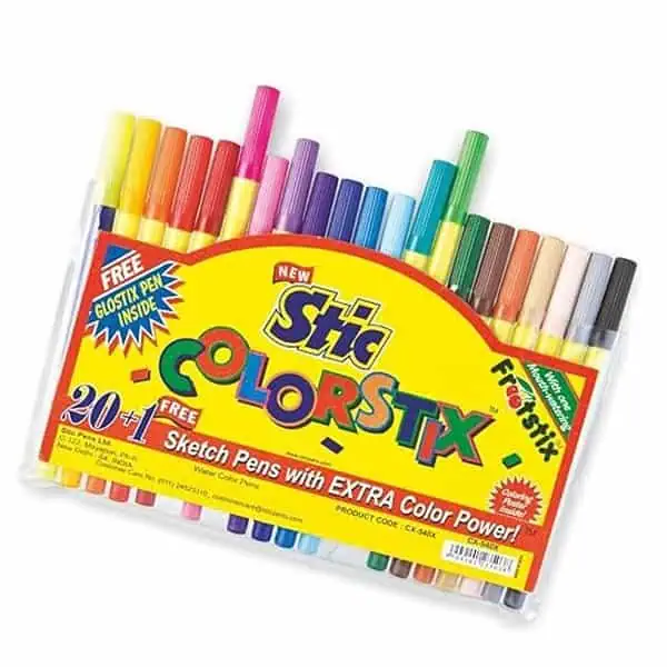 Stic 21 sketch pen set colouring Stick - LXINDIA.COM