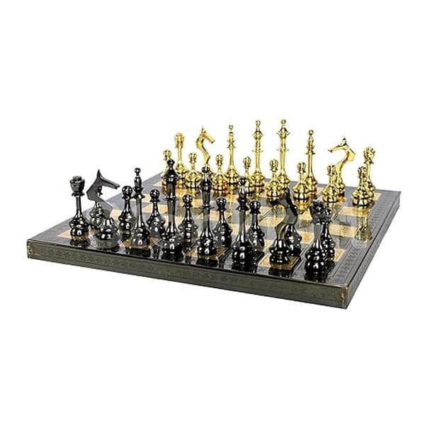 StonKraft Brass Chess Board Game Set with Brass Chess Pieces 1 - LXINDIA.COM