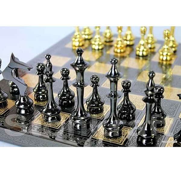 StonKraft Brass Chess Board Game Set with Brass Chess Pieces 2 - LXINDIA.COM