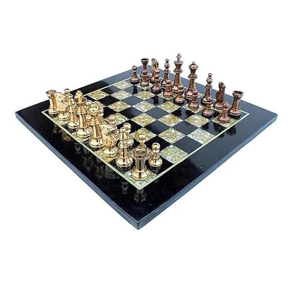 StonKraft Collectible Chess Game Board Set Made with Black Marble 15x 15 2 - LXINDIA.COM