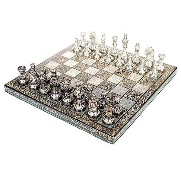 StonKraft Collectible Premium Brass Made Chess Board Game Set 1 - LXINDIA.COM