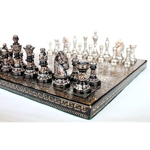 StonKraft Collectible Premium Brass Made Chess Board Game Set 3 - LXINDIA.COM