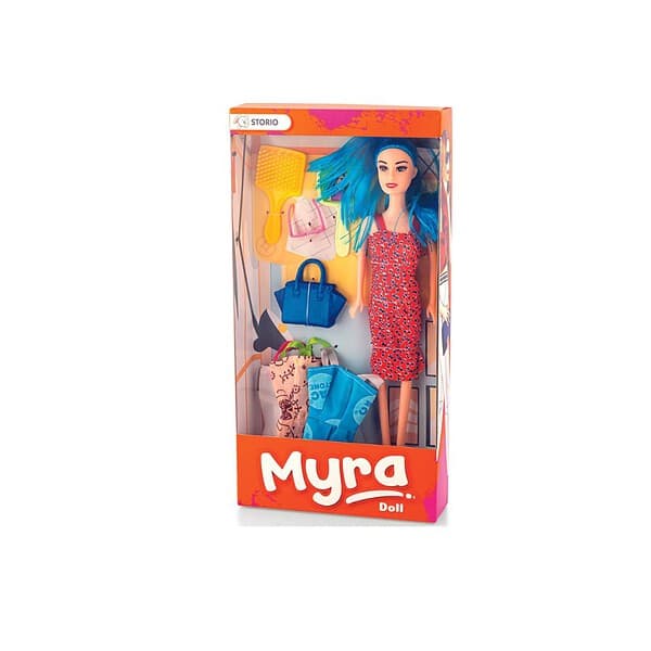 Storio Myra Doll Beautiful Dazzling Doll Toy Red - LXINDIA.COM