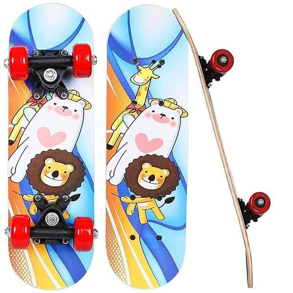 Strauss Kids Skateboard 17 X 5 Inches Maple Wood Skateboard Lion - LXINDIA.COM