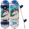 Strauss Kids Skateboard 17 X 5 Inches Maple Wood Skateboard White Horse - LXINDIA.COM