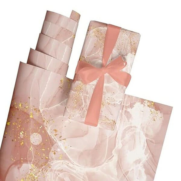 Suffix Retail 10 Pcs Gift Wrapping Paper Sheets With Gift Ribbons and Gift Nametag Stickers - LXINDIA.COM