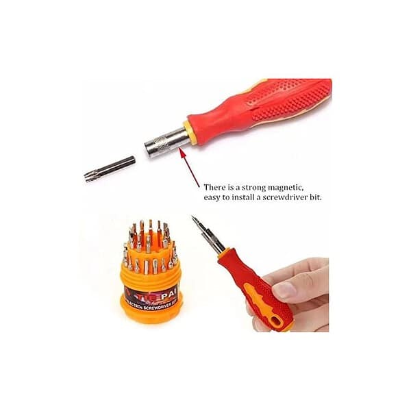 Sulfar Screwdriver Set Steel 31 in 1 with 30 Screwdriver Bits Professional Magnetic Driver Set - LXINDIA.COM