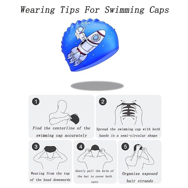 Swimming Goggles for Kids Earplugs in One Piece Kids Swim Goggles and Swim Hat Age 3to12 3 - LXINDIA.COM