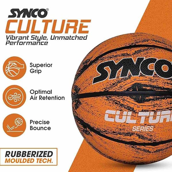 Synco Culture Series Mens Basketball Size 7 1 - LXINDIA.COM