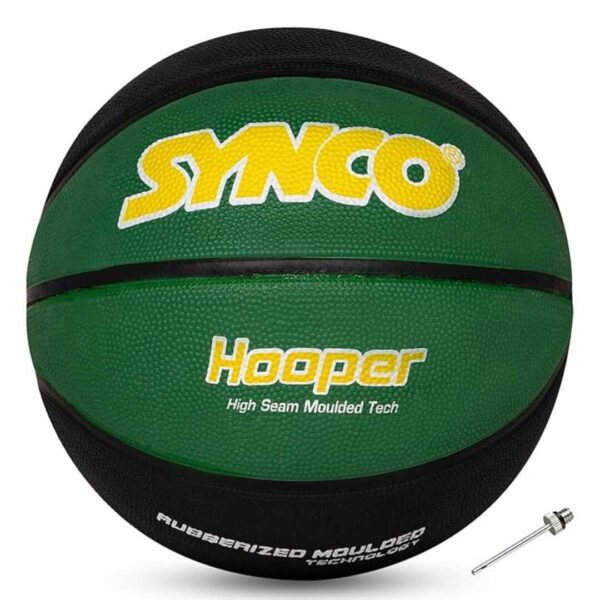 Synco Hooper Series Official Mens Basketball Size 7 Green Black - LXINDIA.COM