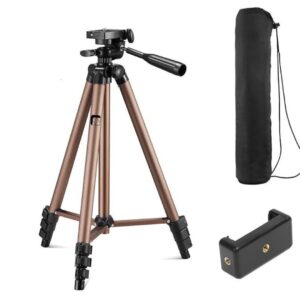 Syvo WT 3130 Aluminum Tripod 133CM with Mobile Phone Holder Mount - LXINDIA.COM