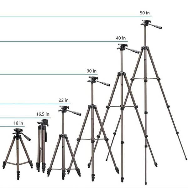 Syvo WT 3130 Aluminum Tripod 133CM with Mobile Phone Holder Mount3 - LXINDIA.COM