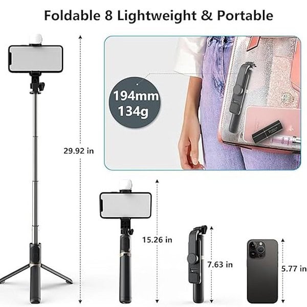 TARAVEE i17 Selfie Stick with Tripod Stand2 - LXINDIA.COM