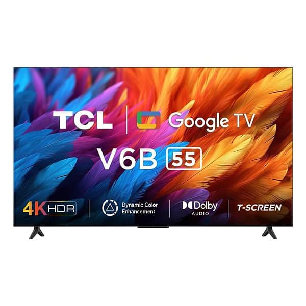 TCL 139 cm 55 inches Metallic Bezel Less Series TV 55V6B Black - LXINDIA.COM