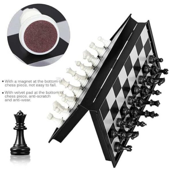 TEC TAVAKKAL Magnetic Chessboard Game Set Black 1 - LXINDIA.COM