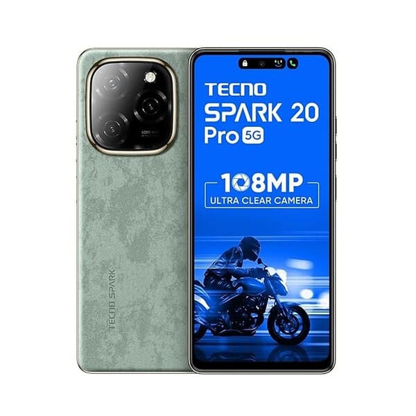 TECNO Spark 20 PRO 5G 8GB RAM 128GB Storage Neon Green - LXINDIA.COM