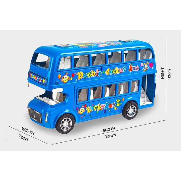 TOY BHARAT Unisex Double Decker Bus for Kids A - LXINDIA.COM