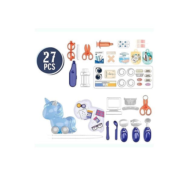 TOY DEKHO 3in1 Unicorn Doctor Set for Kids 02 - LXINDIA.COM