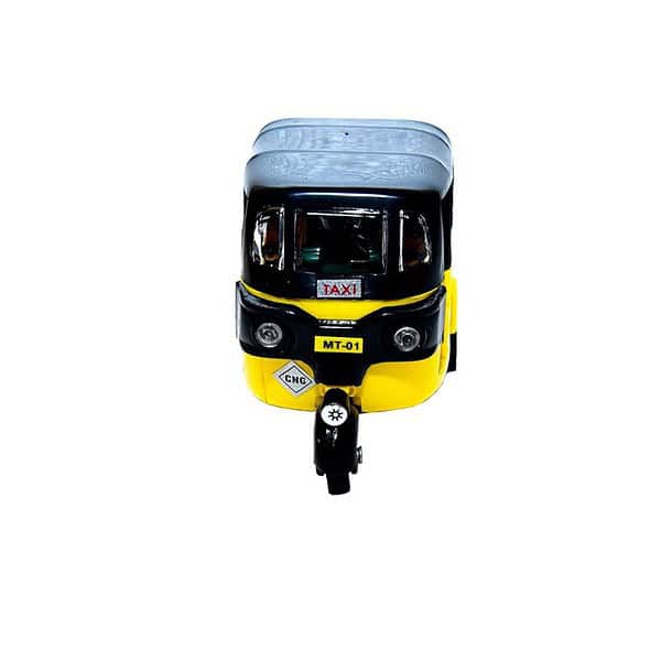 TOYMANIA Amazing Pull Back CNG AUTO Rickshaw Yellow Black A - LXINDIA.COM