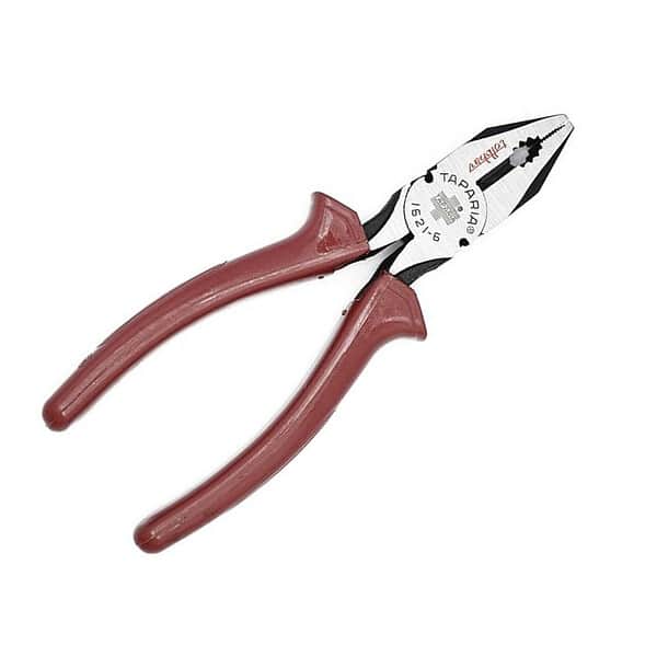 Taparia Steel 165mm Combination Plier with Joint Cutter Red and Black1 - LXINDIA.COM